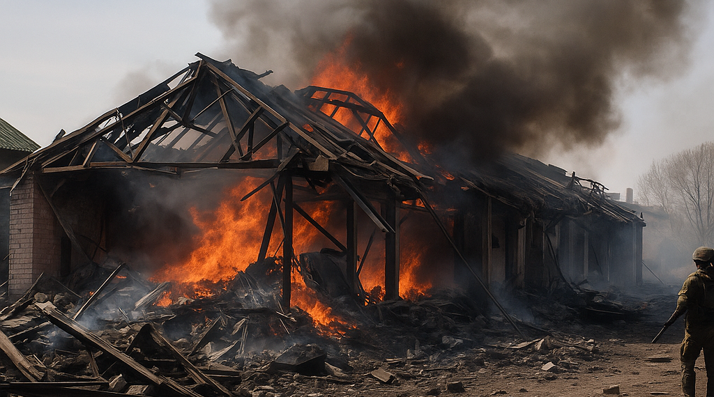 Ucrania destruyó una base militar en el aeropuerto de Donetsk que Rusia utilizaba para lanzar drones contra Kiev