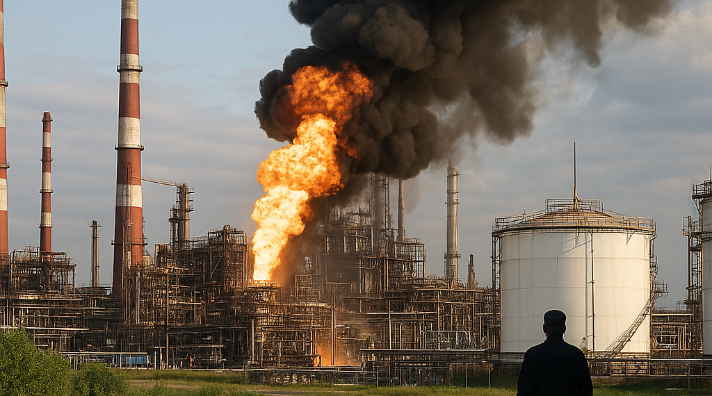Ucrania volvió a bombardear la refinería de petróleo de Moscú, clave para el suministro de combustible en Rusia