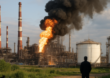Ucrania volvió a bombardear la refinería de petróleo de Moscú, clave para el suministro de combustible en Rusia