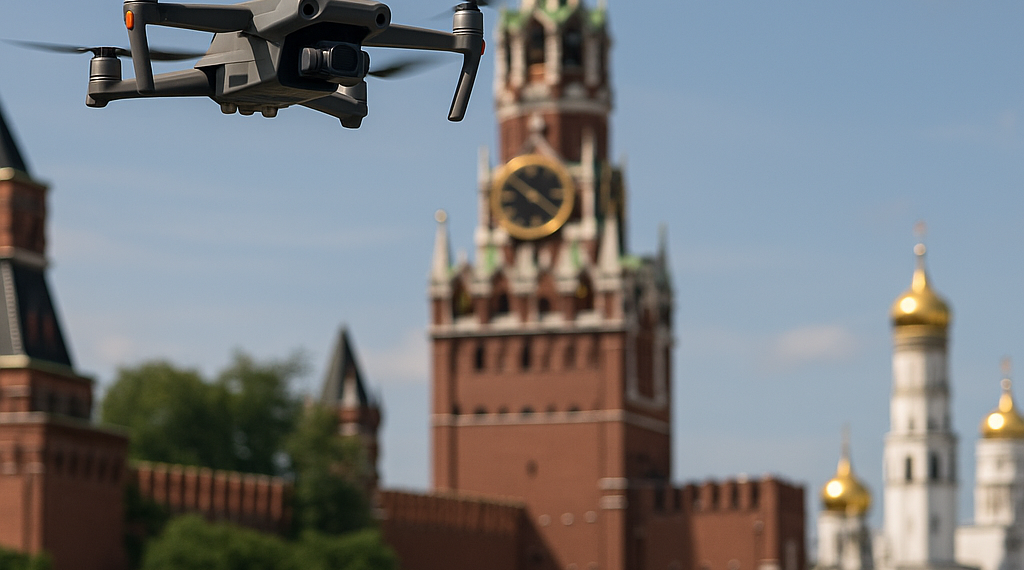 Ucrania lanza drones a 15 km del Kremlin