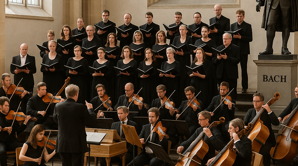 Andreas Reize dirige la ‘Misa en Si menor’ de Bach al Thomanerchor y la Akademie für Alte Musik de Berlín en la Thomaskirche de Leipzig.