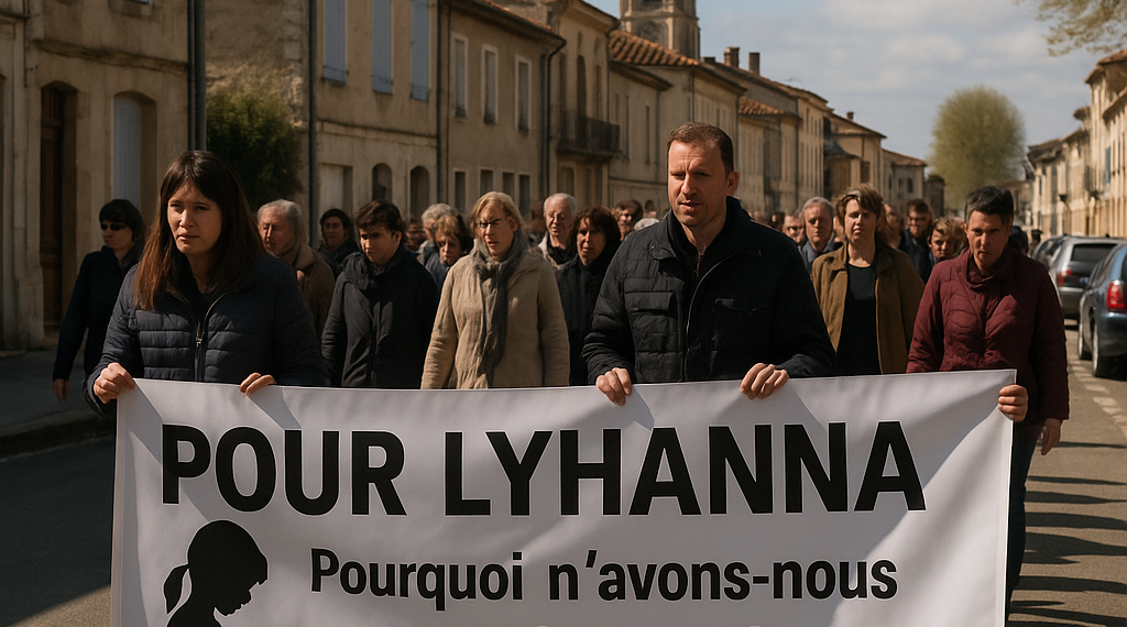 Los vecinos de Fleurance participan en una marcha blanca en memoria de la pequeña Lyhanna: "¿Por qué no intervenimos hace meses?"