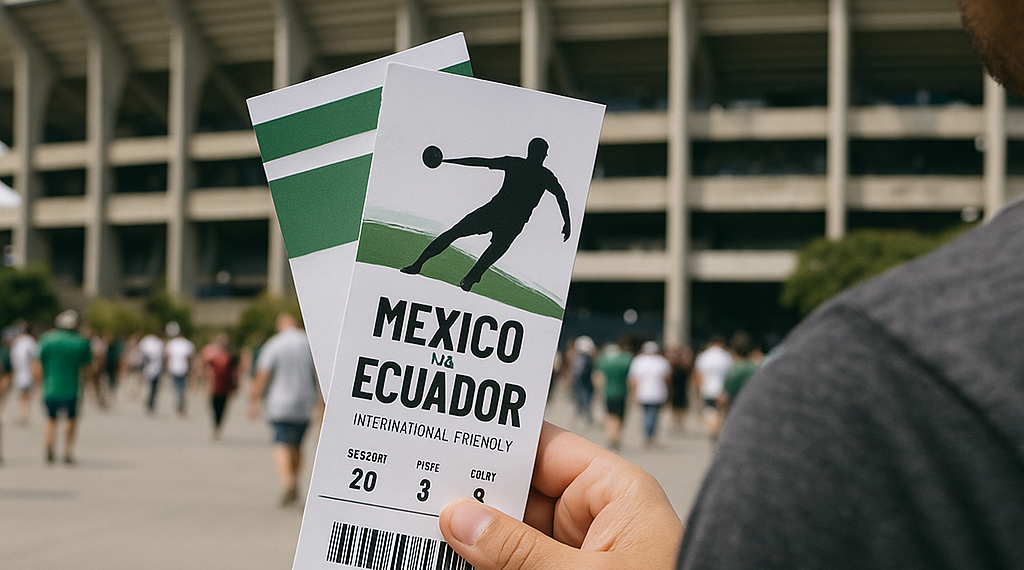 Revende en 100 mil pesos 2 boletos para el México-Ecuador