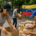 Venezolanos en Colombia reúnen ayuda