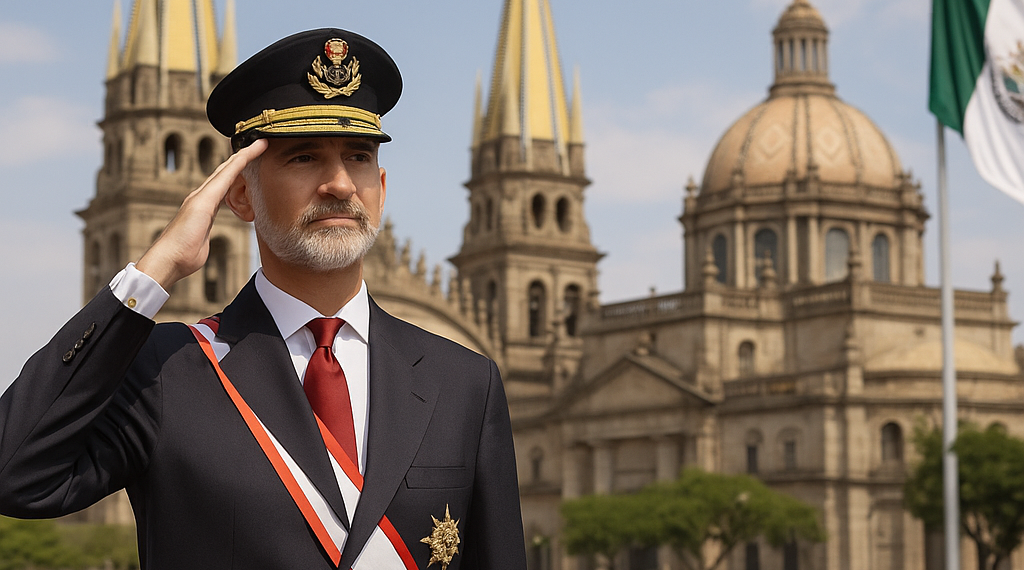 Rey Felipe VI de España sostiene visita diplomática con gobierno de Jalisco
