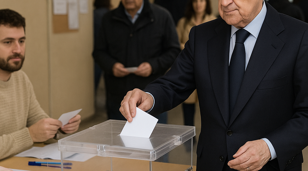 ¡Máxima expectación! Así ejerció su voto Florentino Pérez