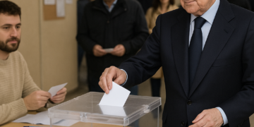 ¡Máxima expectación! Así ejerció su voto Florentino Pérez