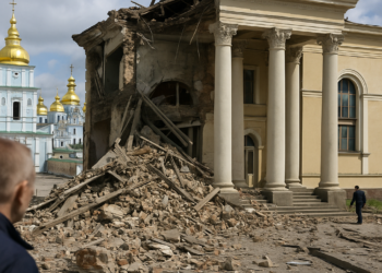 ‘We could hear the roof collapsing’: how Russian missiles devastated Kyiv’s cultural sites | Ukraine