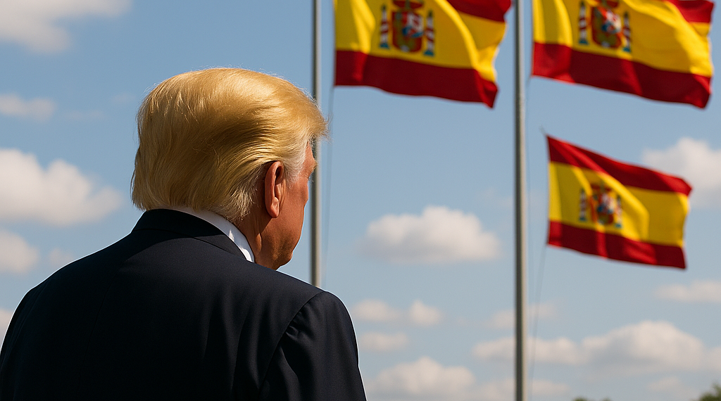 A Trump solo le faltó ponerse la playera de España