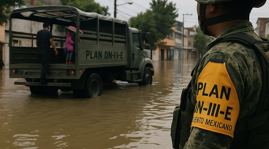 Activan Plan DN-III-E por lluvias en Guerrero y Edomex