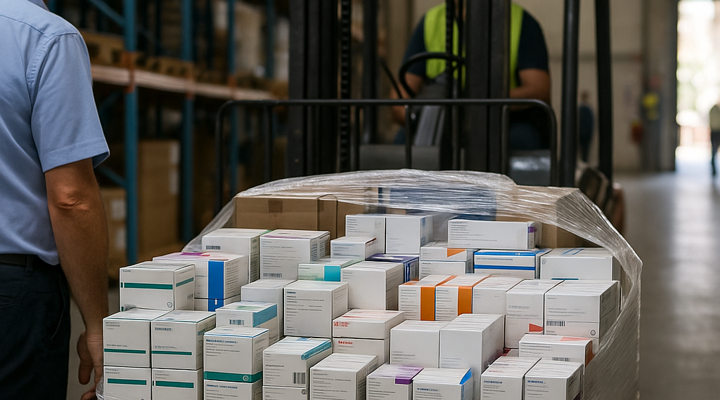 Mega compra de medicamentos, piso parejo