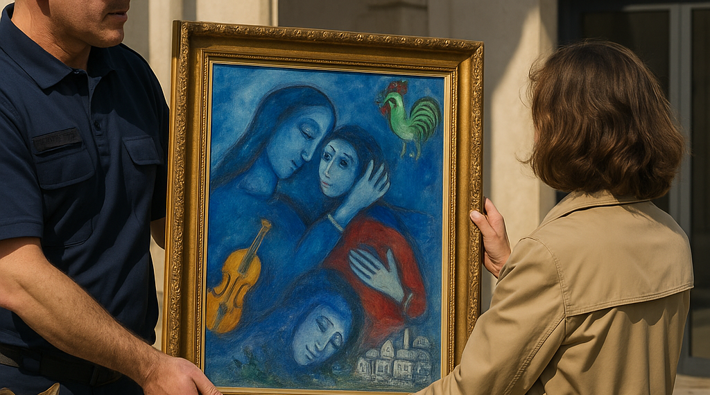 French customs donates Chagall forgotten for decades after seizure