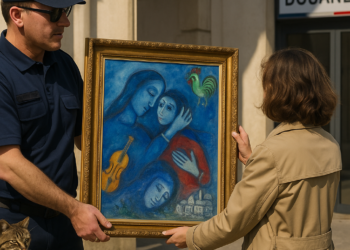 French customs donates Chagall forgotten for decades after seizure