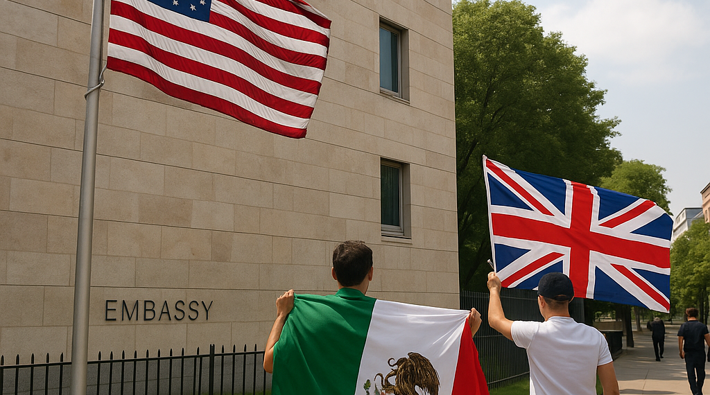 Alerta Embajada de EU por festejos del México-Inglaterra