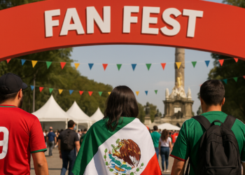 Llegan aficionados a Fan Fest y al Ángel para partido