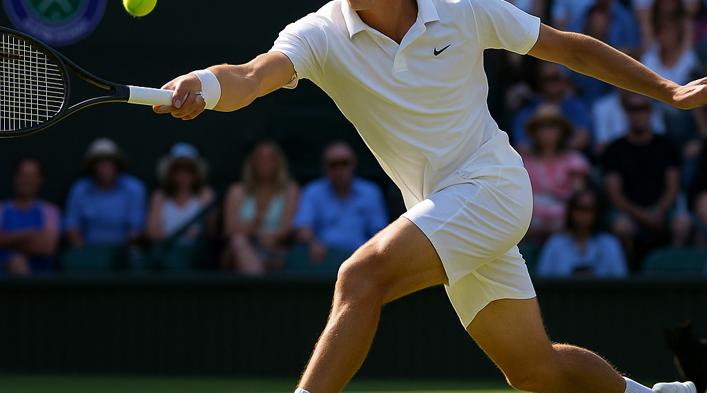 Se roba Arthur Fery los reflectores en Wimbledon