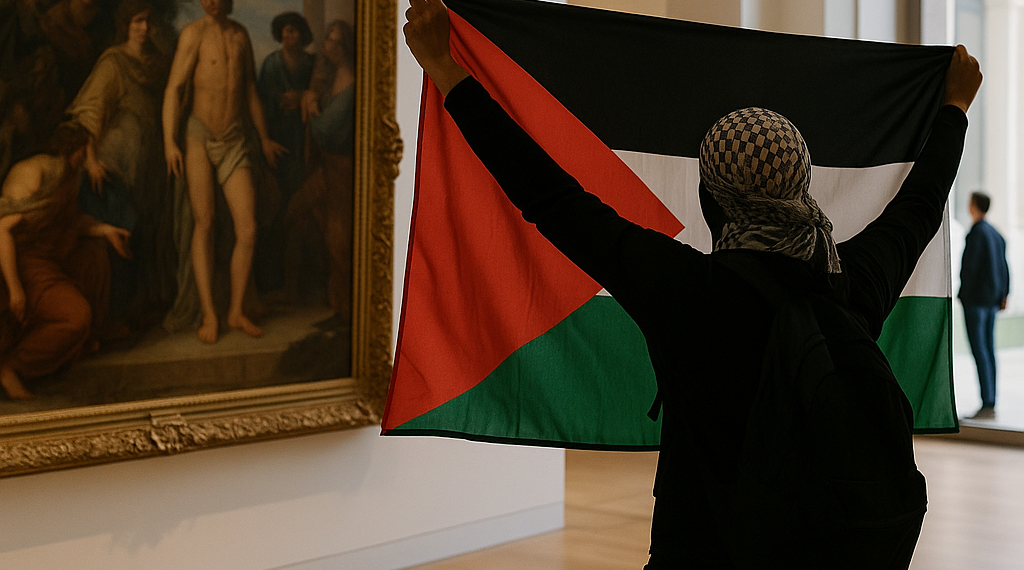 Artist 'Interrupted' Whitney Museum Displays with Pro-Palestine Words
