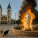 Profanan el santuario de Medjugorje (Bosnia): queman el altar de su iglesia y vandalizan las estatuas de la Virgen