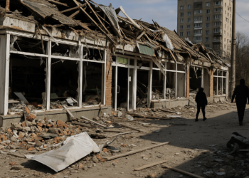 Rusia bombardeó una zona comercial en Ucrania: al menos dos muertos y más de 20 heridos