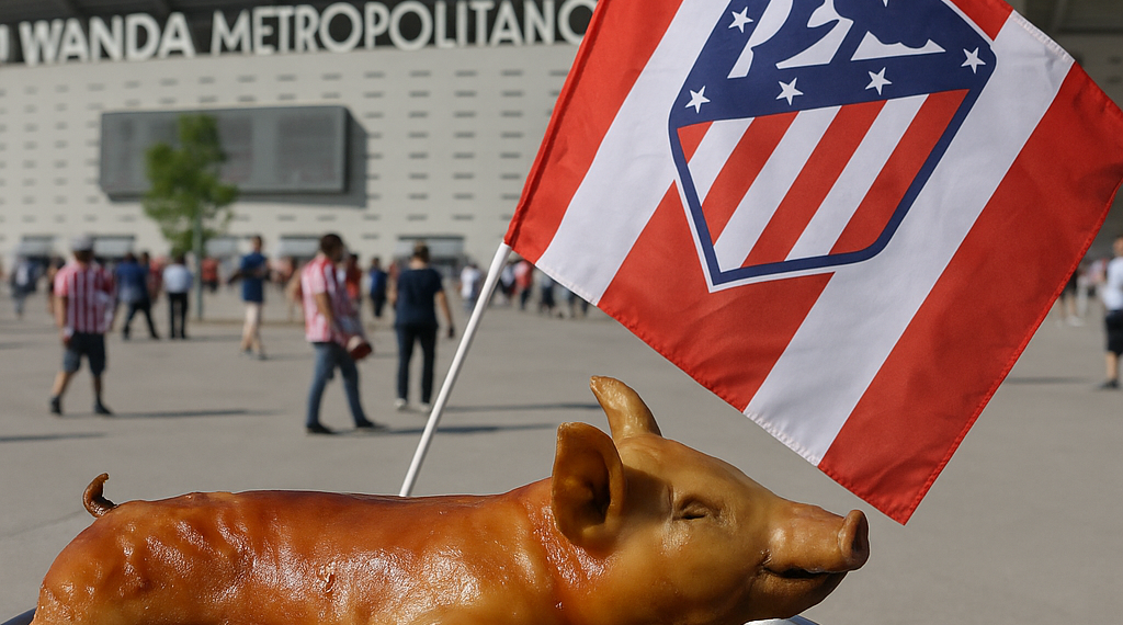 El Atlético de Madrid cena el tradicional cochinillo para inaugurar la temporada