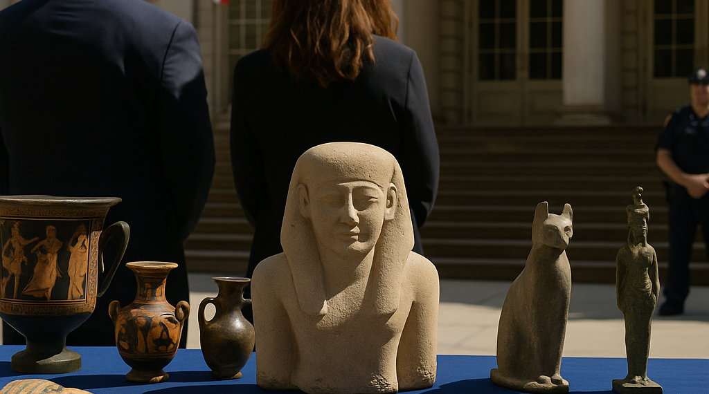 New York Authorities Return 59 Antiquities to Italy, Iraq, Indonesia