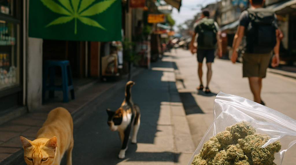 El caótico viaje de Tailandia con la marihuana