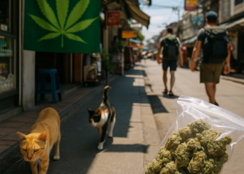 El caótico viaje de Tailandia con la marihuana