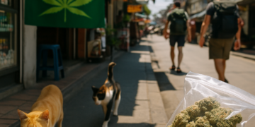 El caótico viaje de Tailandia con la marihuana