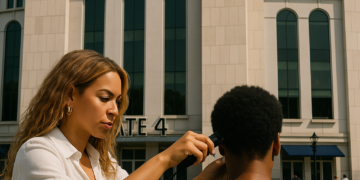 Beyoncé Shaved Jay-Z’s Afro at Yankee Stadium