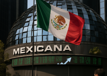 Bolsa mexicana inicia la semana en terreno positivo; destacan acciones de aeroportuarias