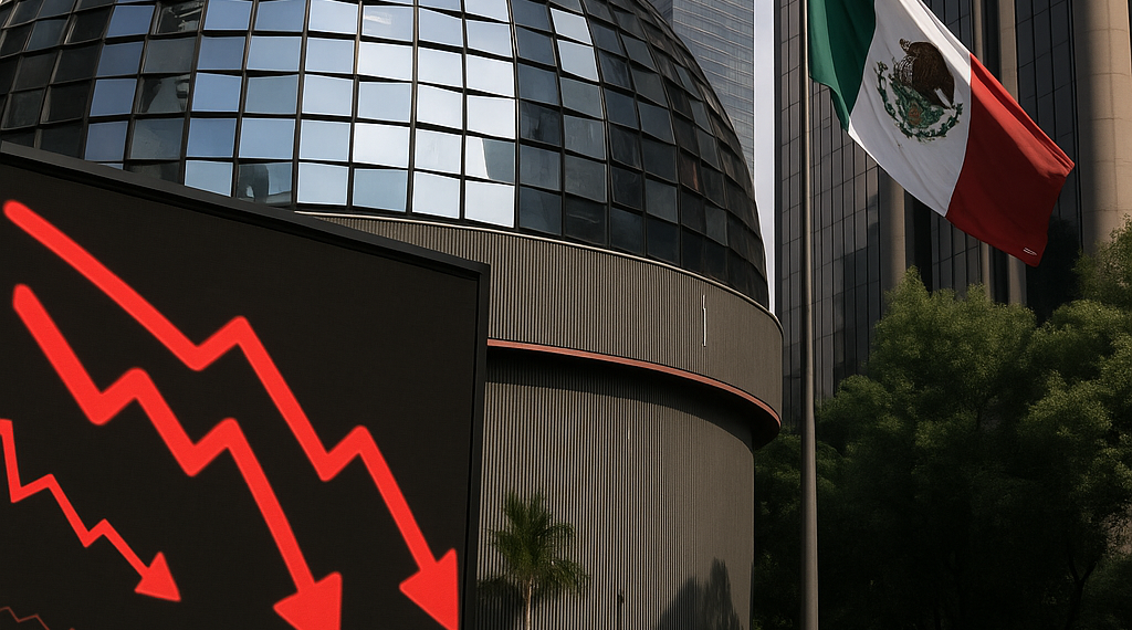 Bolsa mexicana retrocede por tensiones geopolíticas; aeroportuarias lideran las pérdidas