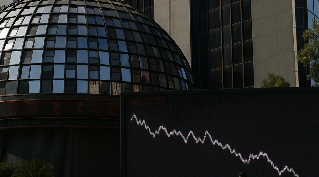 Bolsa mexicana cierra con pérdidas; acciones de Banorte lideraron las caídas