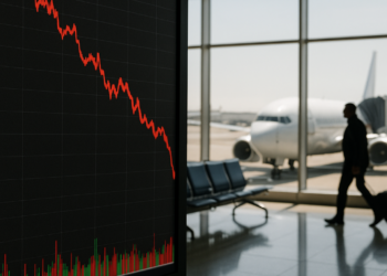Bolsa mexicana registra fuerte caída; las operadoras de aeropuertos lideraron los descensos