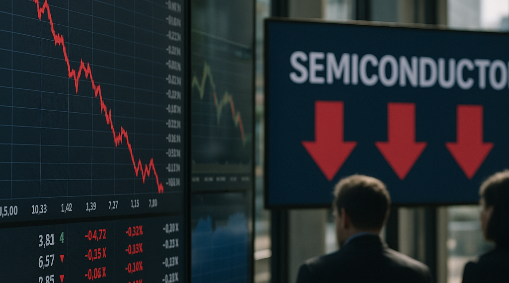 Las bolsas de Estados Unidos cerraron a la baja tras una ola de ventas en semiconductores