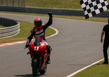 Bulega gana la Carrera de Campeones de Ducati y Marc Márquez, muy cauto