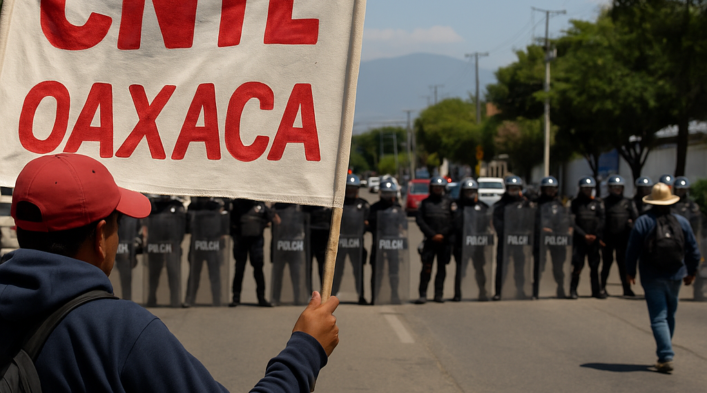 Convoca CNTE a manifestarse en gira de CSP por Oaxaca