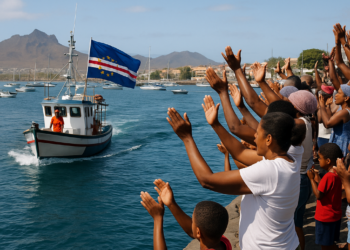 Cabo Verde recibe como héroes a sus Tiburones Azules