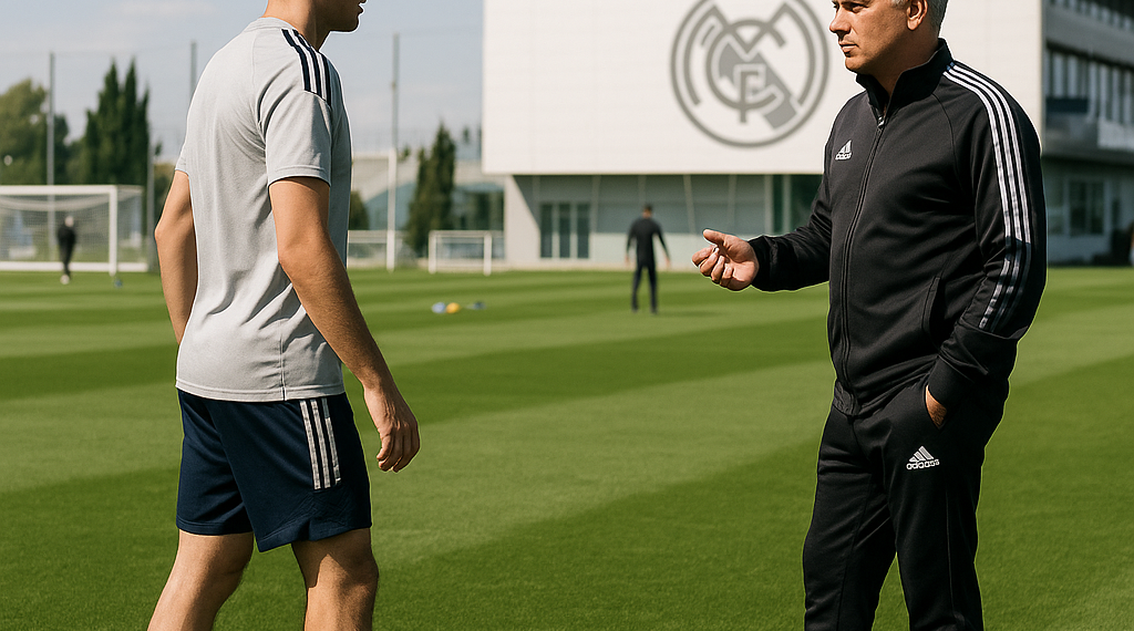 Carlos Espí ya se entrena en Valdebebas a las órdenes de Mourinho