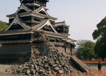 Historic Japanese Castle Damaged By Earthquake For Second Time In Ten Years