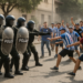 Se enfrentan aficionados y policías en Argentina