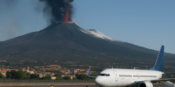 La actividad eruptiva del volcán Etna obliga a cerrar parte del espacio aéreo de Sicilia