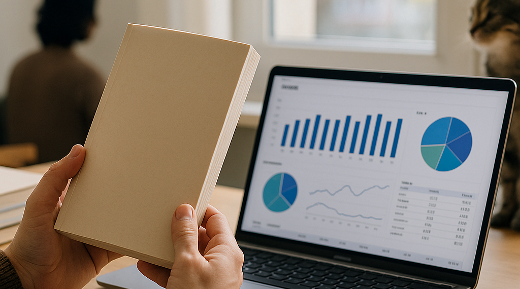a fair-skinned Asian woman sitting on the floor of a bookstore reading