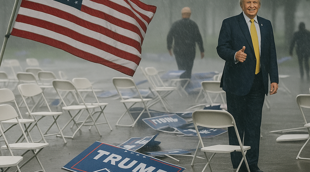 Clima extremo trastoca la celebración por los 250 años de Estados Unidos encabazada por Trump