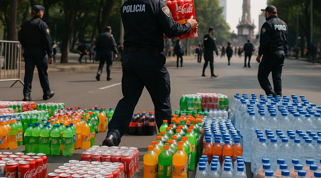 Aseguran más de mil bebidas alcohólicas en Reforma