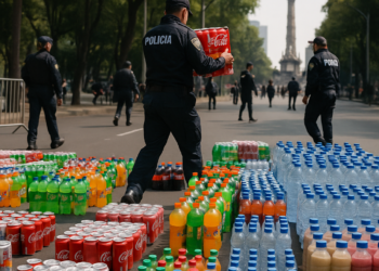 Aseguran más de mil bebidas alcohólicas en Reforma