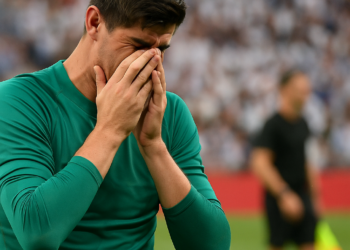 Courtois se marcha entre lágrimas tras sufrir una lesión ante España