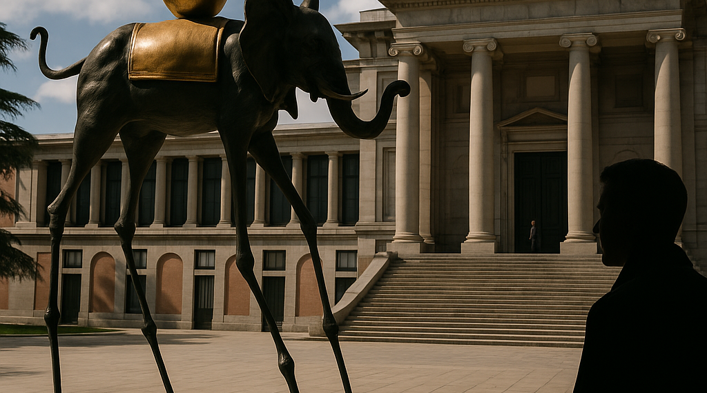 Dalí convierte el Palacio de la Autonomía en una escena de Hitchcock