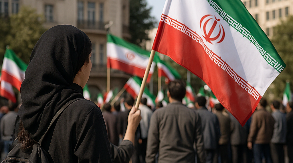 Del velo a la bandera: el régimen iraní apela al patriotismo para ganar a una juventud escéptica