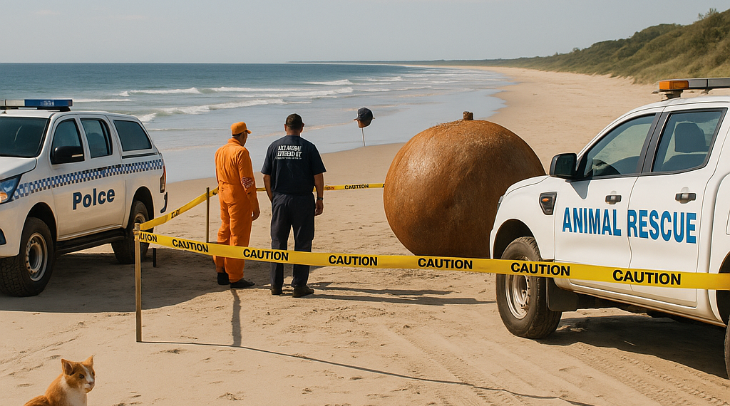 De evacuaciones a zonas de exclusión: así fue el operativo de emergencia por las 6 esferas halladas en una playa australiana