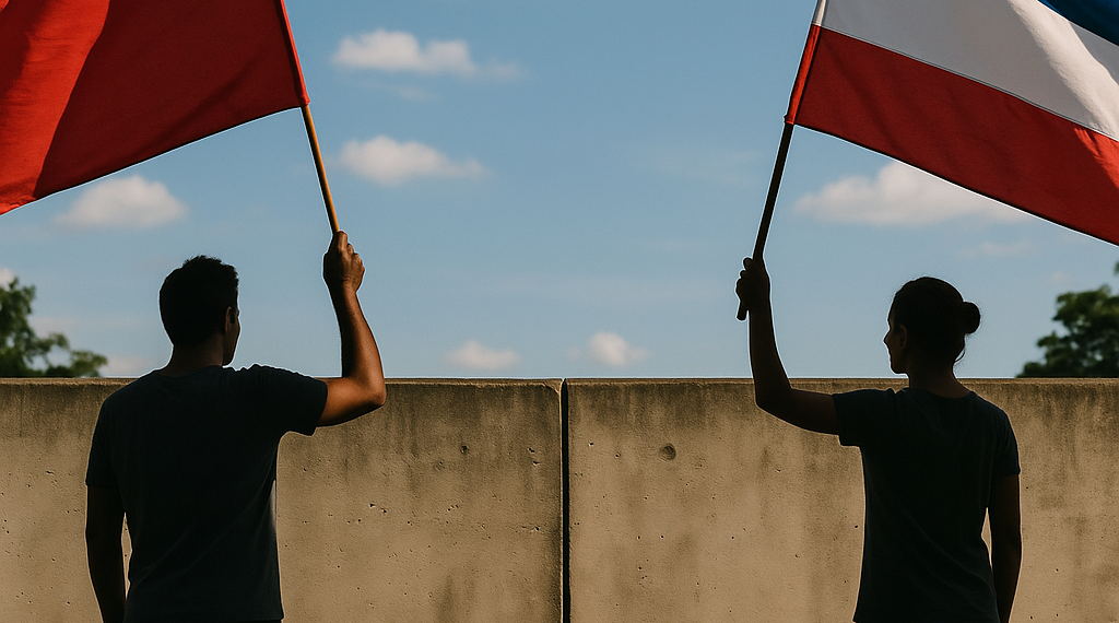 Right and Left Are Seeing Two Different Worlds